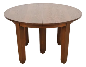 Stickley Antique Mission Oak Arts & Crafts Extension Dining Table, Circa 1910