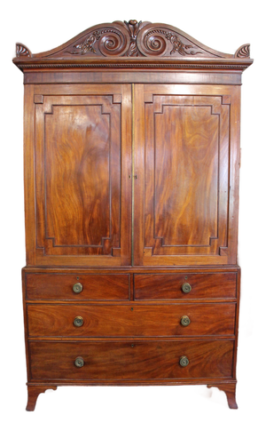 Circa 1815 English Regency Period Linen Press