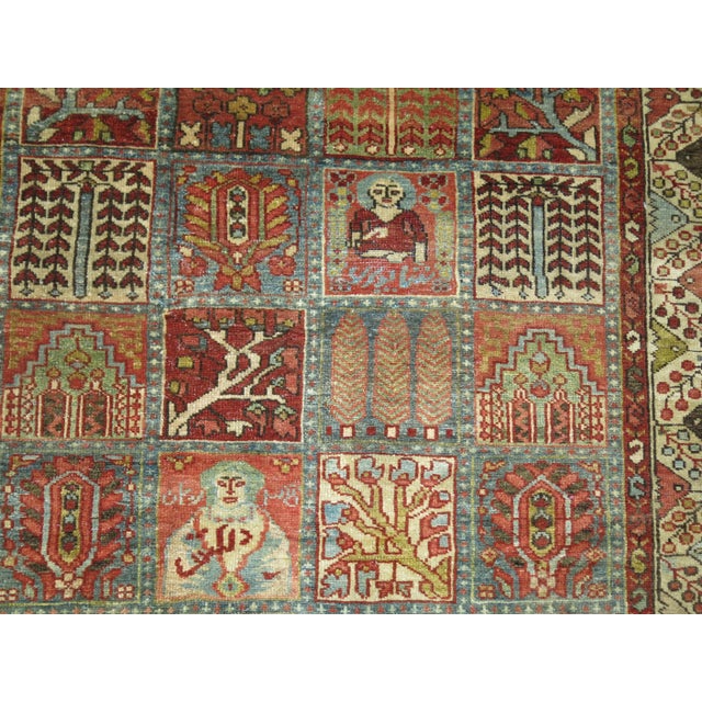 Early 20th Century Garden Box Persian Malayer Rug - 4'5" x 6'4" For Sale - Image 12 of 18