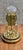 Vintage Elgin Anniversary Mantel Clock With Glass Dome, Brass Finish & Rotating Pendulum For Sale - Image 4 of 17