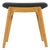 Vintage Ottoman in Solid Wood and Fabric For Sale