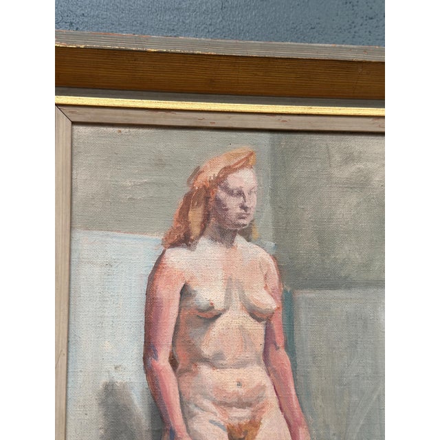 Nude Etude, 1950s, Oil Painting on Panel, Framed For Sale - Image 15 of 18
