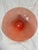 Vintage Art Deco Salmon Ribbed Pink Glass, Shade Lamp Fixture For Sale - Image 4 of 10