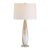 Lyra White & Gold Table Lamp For Sale