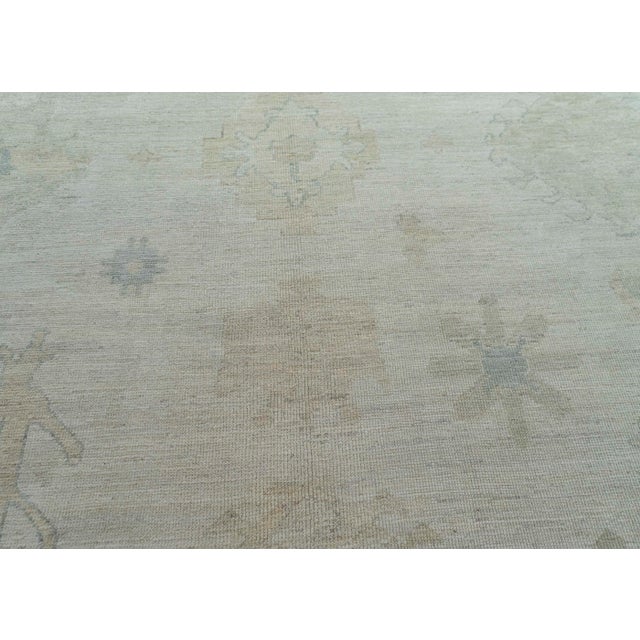 Turkish Oushak Rug 9'11" x 14'1" #20332 For Sale - Image 4 of 8