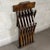 Antique Italian Folding Chairs in Carved Wood, 20th Century, Set of 2 For Sale - Image 3 of 11