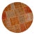 The Orange Way Turkish Round Rug Hand Knotted Handstitched Living Room Entry Decor - 5' Diameter For Sale