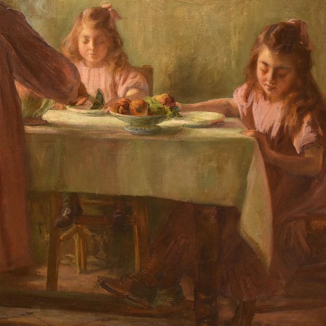 Marius Théodore Barthalot, Interior Scene Domestic Interior, 1890s, Oil on Canvas For Sale - Image 6 of 11