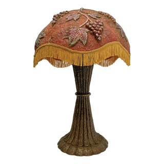 Molded Plastic Sculptural Table Lamp with Grapes Decoration, 1970s For Sale