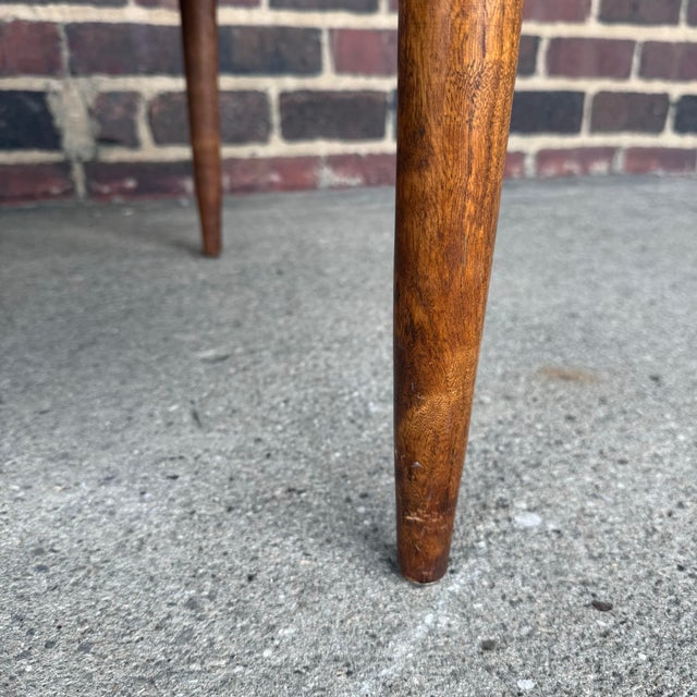 American of Martinsville Two-Tiered Wood Corner Table For Sale - Image 11 of 12