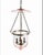 Hudson Valley Lighting Large 4 Light “Hampton” Pink Pendant Lantern For Sale