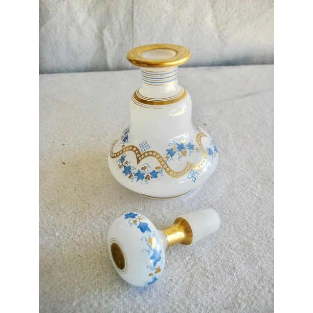 Glass Early 19th Century French Opaline Perfume Bottle For Sale - Image 7 of 8