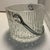 Mid-Century Modern Vintage Ice Bucket Teleflora Glass With Chrome Handle Made in France For Sale - Image 3 of 7