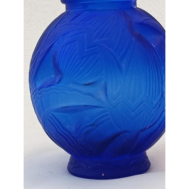 Art Deco Glass Les Nenuphars Vase by Pierre Davesn For Sale - Image 12 of 13