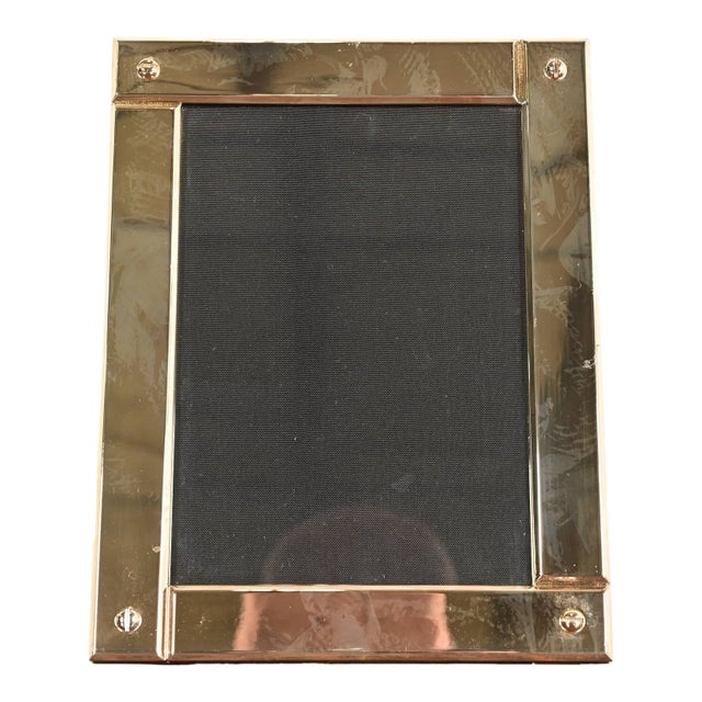 Ralph Lauren Art Deco Silver Plate Picture Frame For Sale