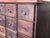 Wood German Art Deco Oak Filing Cabinet / Bank of Drawers, circa 1950s For Sale - Image 7 of 18
