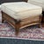 Early 21st Century Benchcraft Leather Wrapped Rattan Lounge Chair & Ottoman Set For Sale - Image 5 of 12
