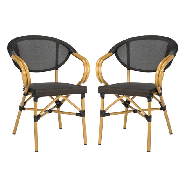 Tony Stacking Armchair in Black - a Pair For Sale - Image 10 of 10