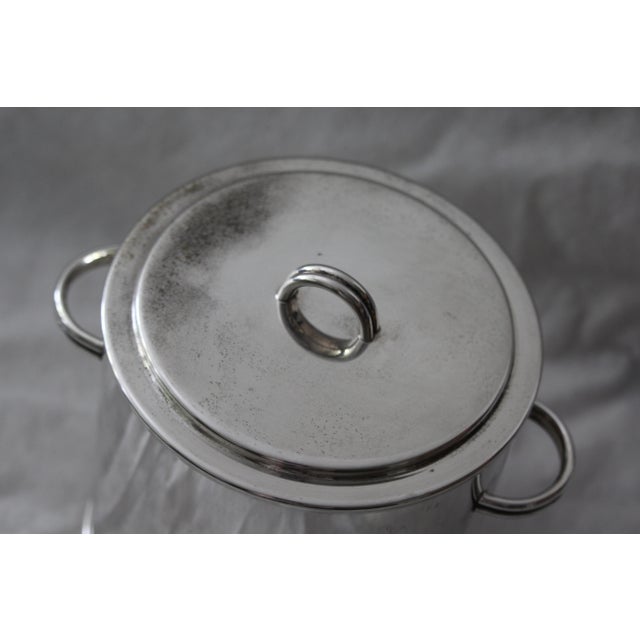 Silver Ice Bucket with Lid, 1970s For Sale - Image 16 of 18