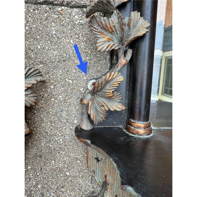 Early 2000s Chippendale Style Mirrored Wall Shelves - A Pair For Sale - Image 12 of 13