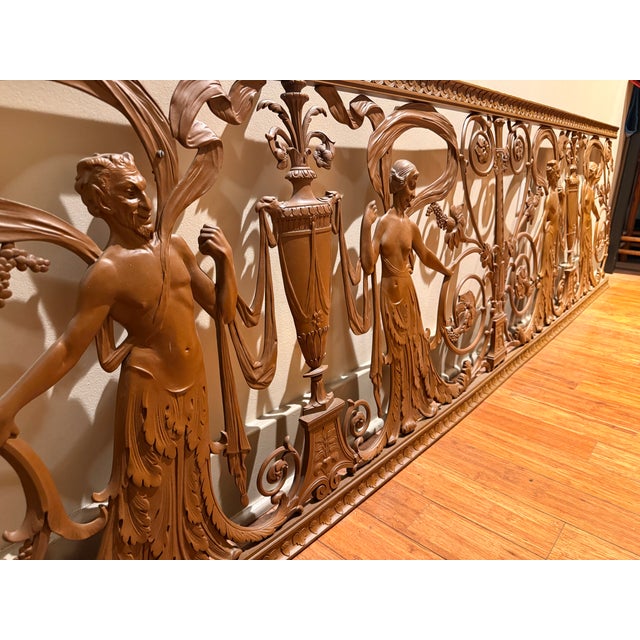 Early American Bronze Screen 8.5 Feet Long For Sale In Denver - Image 6 of 11