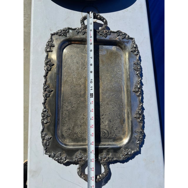 1970s Silverplate Serving Trays- Set of 3 For Sale - Image 4 of 8