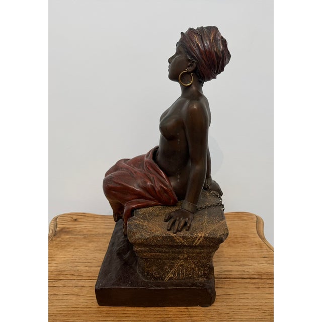 Brown Emmanuel Villanis, Nude L Esclave, 19th Century, Bronze For Sale - Image 8 of 17