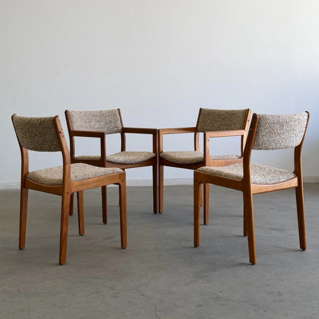 Vintage Danish Modern Dining Chairs - Set of 4 For Sale - Image 12 of 13