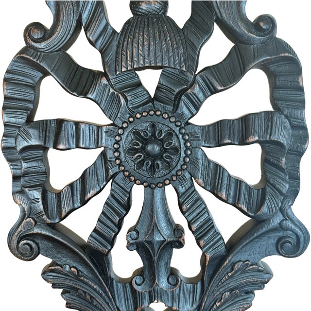 Pair of Late 20th Century George III Chippendale Style Ebonized Armchairs For Sale - Image 10 of 12