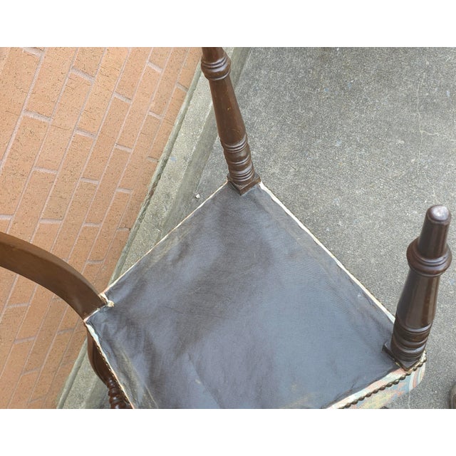 Set of Four Victorian Mahogany Upholstered Side Chairs For Sale - Image 10 of 10