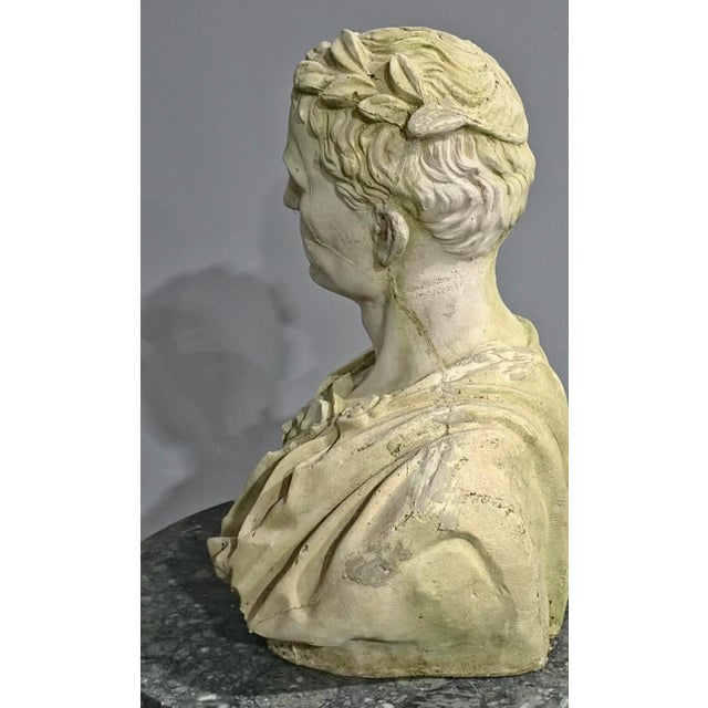 Stone Large Stone Gladiator Bust, 1930 For Sale - Image 7 of 8