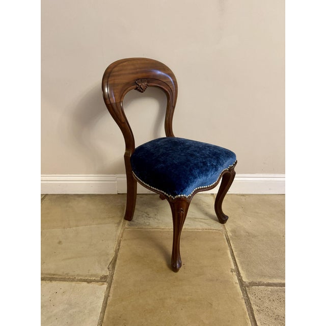 Wood Antique Victorian Mahogany Dining Chairs, 1880, Set of 4 For Sale - Image 7 of 10