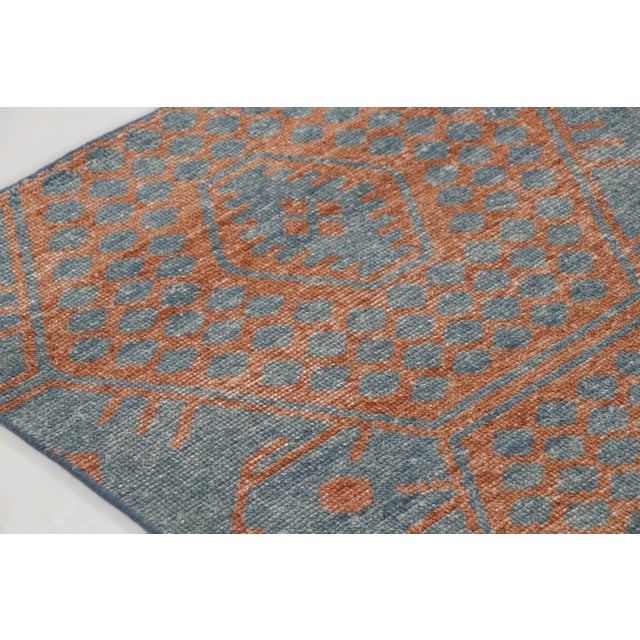 Contemporary Contemporary Geometric Honeycomb Wool Rug by Rug & Kilim, India For Sale - Image 3 of 9