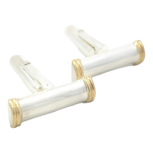 Tiffany & Co Cufflinks 18k Gold Sterling Silver Estate