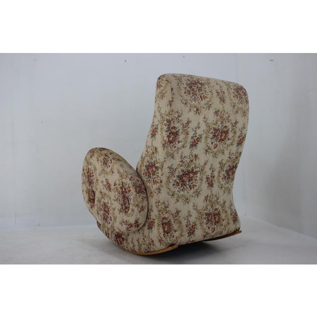 Czechoslovakian Rocking Chair, 1960s For Sale - Image 9 of 18