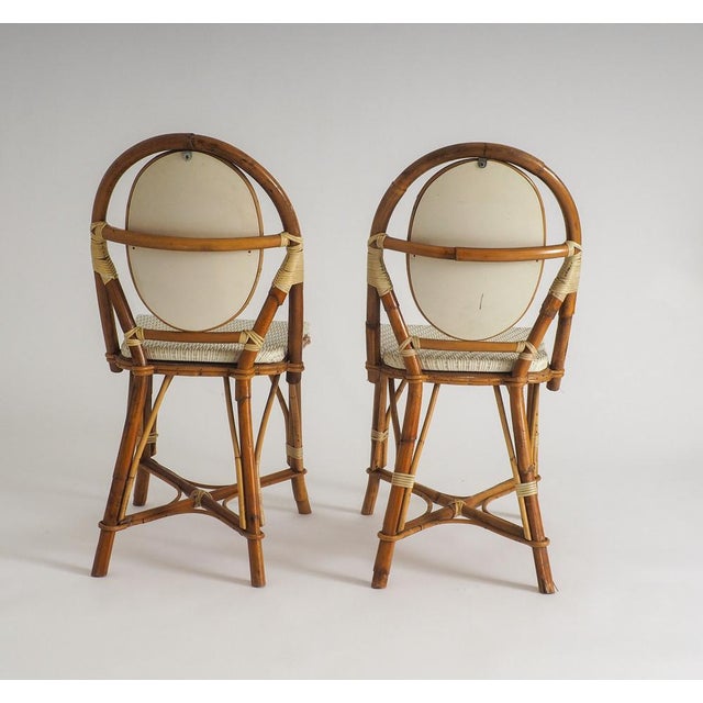 1980s Vintage Bistro Chairs by Italo Gasparucci for ECC Tennis Tournament Antwerp, 1980s, Set of 2 For Sale - Image 5 of 17