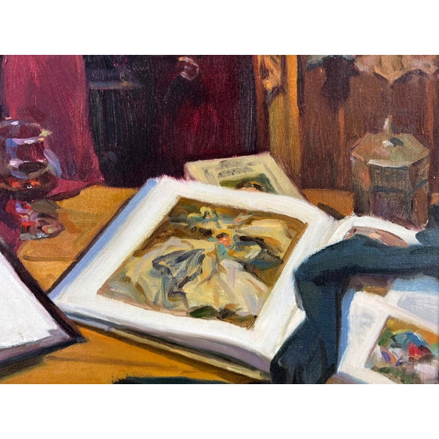 Ultra Realist Library Still-Life Books and Candles "Little Devil in the Details" by Ken DeWaard For Sale In Monterey, CA - Image 6 of 7