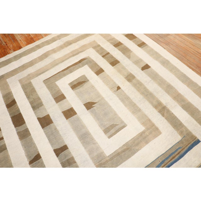 Gray Antique Multi Dimensional Persian Kilim For Sale - Image 8 of 9