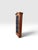 Wood Antique Tall Wood Wall-Hanging Display Cabinet With Arched Wire Mesh Door For Sale - Image 7 of 9