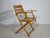 Vintage Garden Furniture Set in Wood, 1970s, Set of 3 For Sale - Image 10 of 11