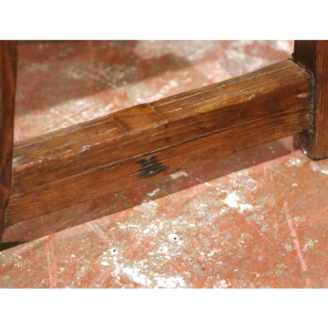 18th Century Spanish Walnut Single Plank Top Side Table With Carved Drawer For Sale - Image 9 of 12