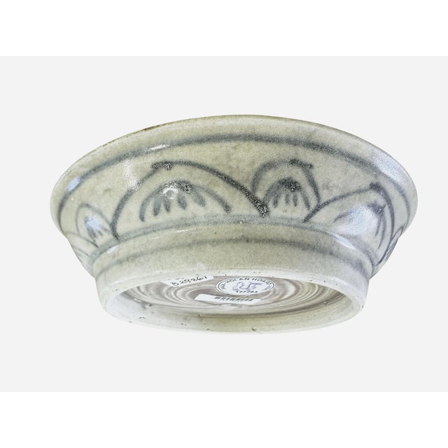 Asian Antique Hoi an Hoard Shipwreck Antique Bowl Late 15th-Early 16th Century 5.25" D For Sale - Image 3 of 5