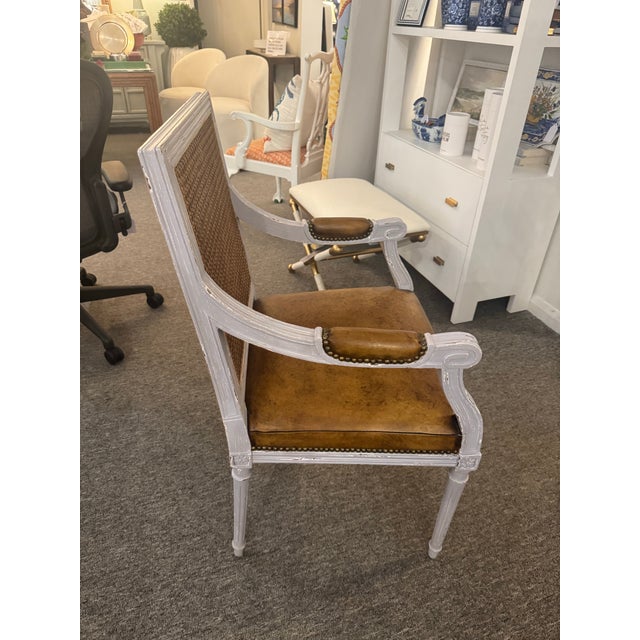 French Villa & House Louis Style French Arm Chair For Sale - Image 3 of 5