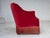 Danish 2-Seater Sofa in Red Velour with Ash Legs, 1970s For Sale - Image 10 of 18