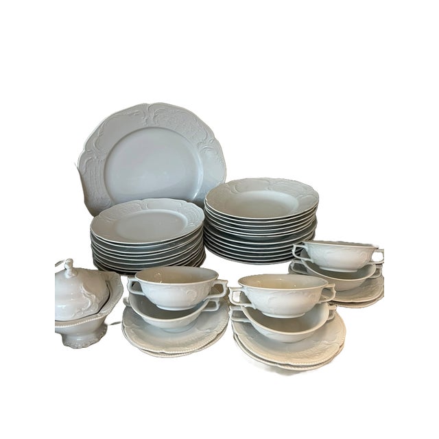 Rosenthal White Sanssouci Dinner Set from Rosenthal, Germany, Set of 113 For Sale - Image 4 of 7