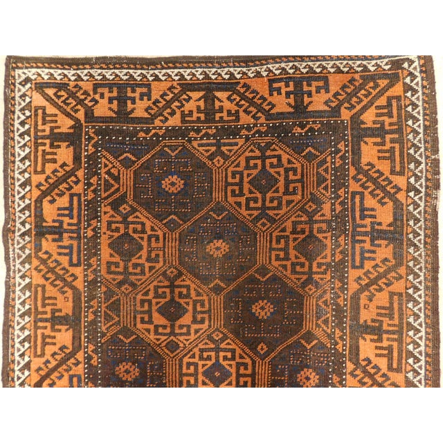 1940s Antique Persian Baluchi Tribal Rug. 3'1"x 5'5" For Sale - Image 5 of 15