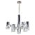 Silver Modernist Chandelier attributed to Gaetano Sciolari, 1970s For Sale - Image 8 of 8