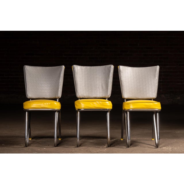 Mustard Vintage "Plasticove" Dinette Table and Chair Set by Western Plastics For Sale - Image 8 of 17