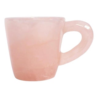 Rose Quartz Cup Mug Natural Gemstone For Sale