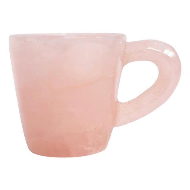 Rose Quartz Cup Mug Natural Gemstone For Sale